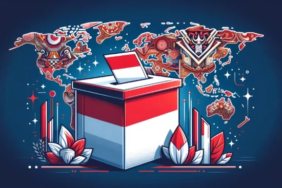 DALL·E 2024 05 07 23.57.26 Create a visually compelling 16 9 thumbnail image for an article about the voting rights of the Indonesian diaspora with a stronger emphasis on Indon