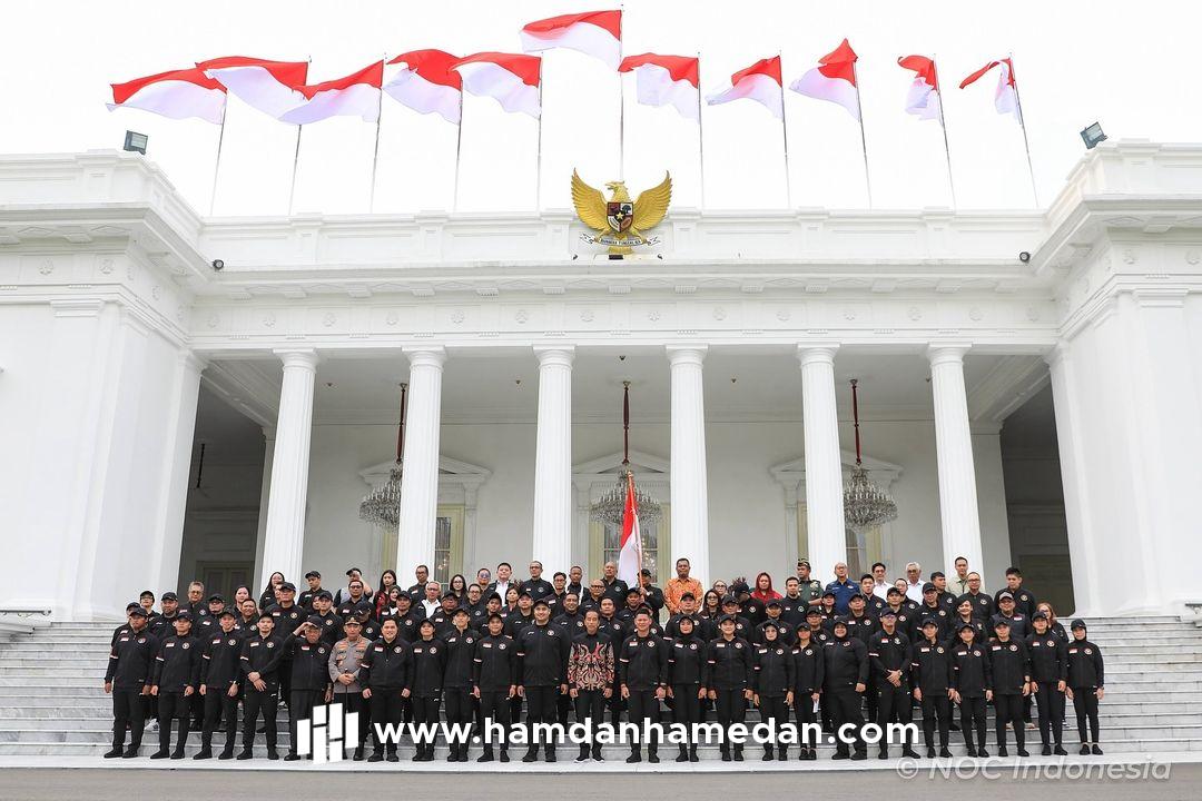 MENUJU PRESTASI DUNIA: PRESIDEN JOKO WIDODO RESMI LEPAS KONTINGEN INDONESIA MENUJU OLIMPIADE PARIS 2024 1 IMG 0484