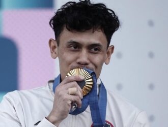 ekspresi veddriq usai sumbang emas olimpiade pertama untuk indonesia 3 169 1