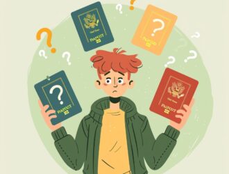 orodo2060 A person holding up two different passports while mak 112e38e7 63da 4d80 a665 42ffd3e9b540