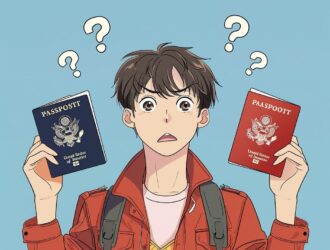 orodo2060 A person holding up two different passports while mak 451df374 350f 403d 8774 60e61aa5272f