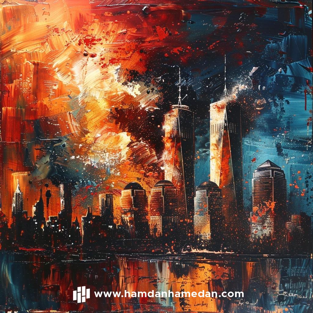 Decoding Terrorism: Towards an Objective and Universal Definition 1 orodo2060 The Twin Towers In New York City Burnt Down On Backgr bfa19173 4a65 4290 878a 82662105ba25